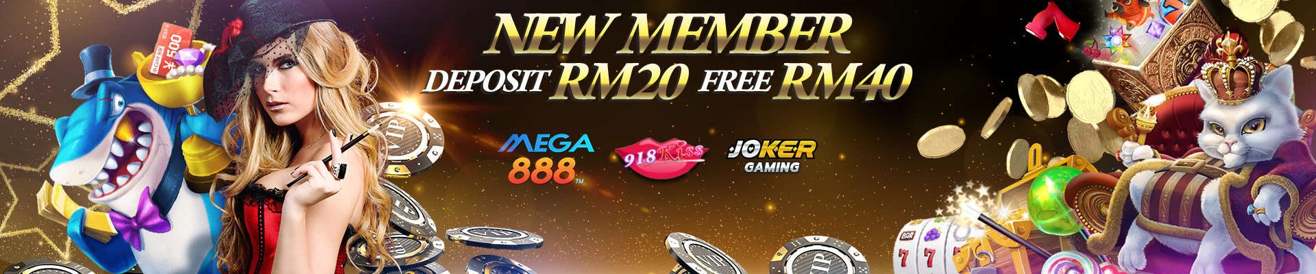 新会员注册存RM20送RM401920x500EN